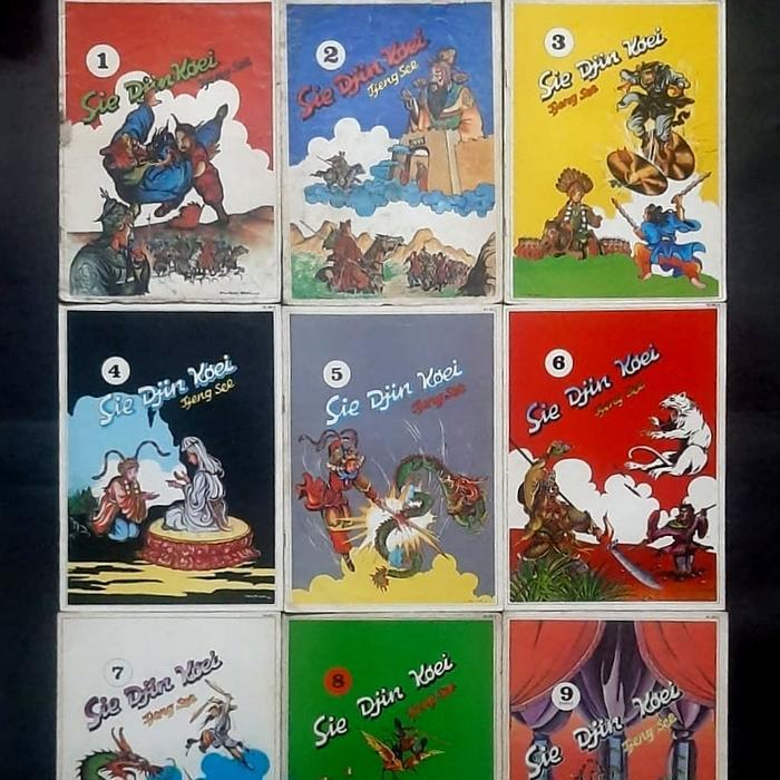 PaketKoleksi9 Komik Klasik Sie Djin Koei Tjeng See (Tamat)/Oto Swastika Dan Bisma/Zambhala 1984