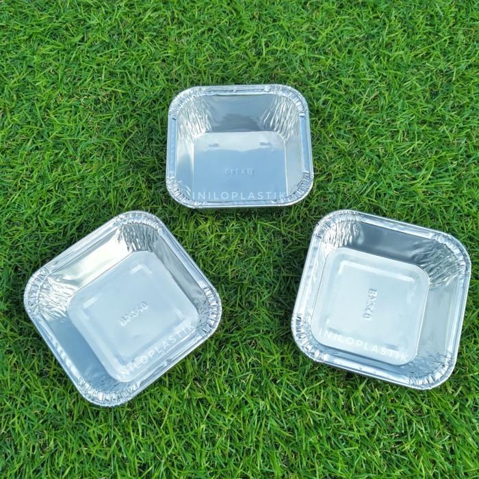 10 PCS WADAH ALUMINIUM TRAY CUP BX-340 - WADAH ALUMINIUM FOIL TRAY BX - 340 - BX-340 CUP