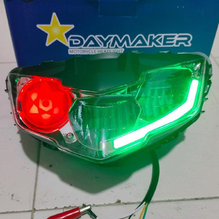 Terhemat Reflektor Led Mx King New V2 Y15 V2 Lampu Depan Led Mx King 150 New V2 Motorcycle Terlaris