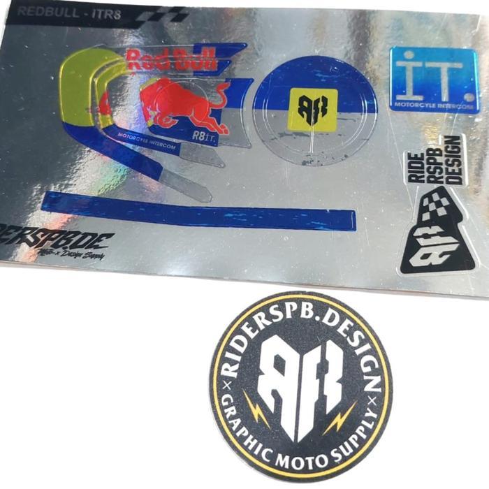 TERLARIS GARSKIN DECAL INTERCOM IT R8 - RED BULL CHROME IT R8 READY STOCK