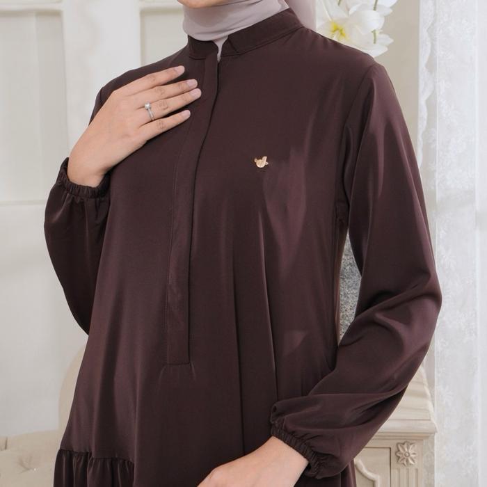 MUSLIFIX- By Dolla - Sabiya Dress- Gamis Hari Raya & Harian - Bahan Lembut Dingin - Desain