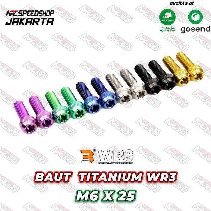 BAUT HOLDER TITANIUM WR3 M6 x 25MM BAUT WR3