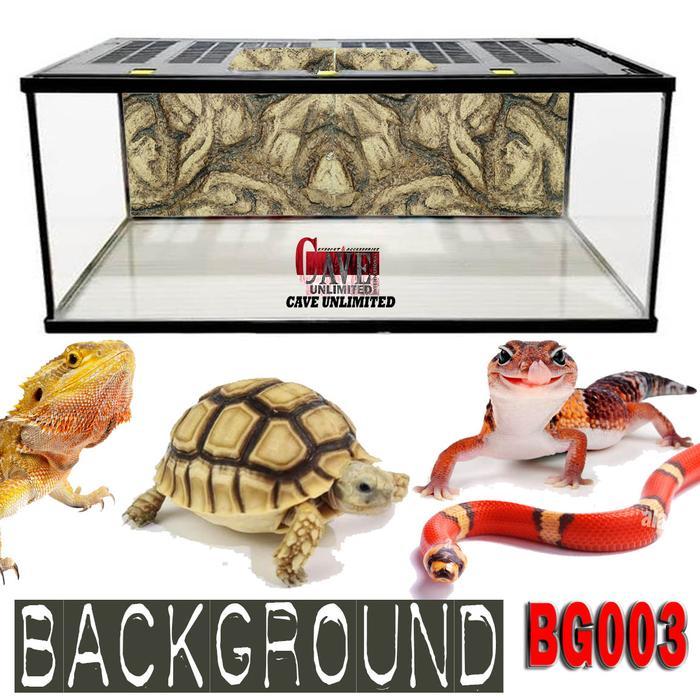 BG003 Background kandang hewan reptile terrarium aquarium tank custom