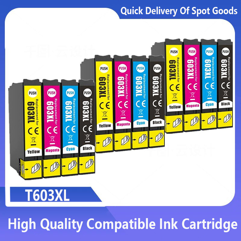 T603 T603Xl E-603Xl Compatible Ink Cartridge For Workforce Wf-2810Dwf Wf-2830Dwf Wf-2835Dwf