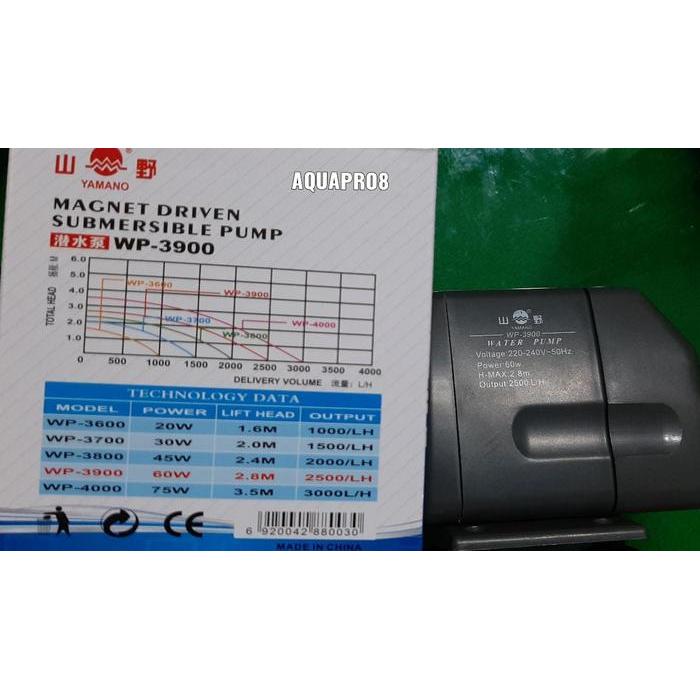 Waterpump Power Aquarium Head Yamano WP 3900 WP3900