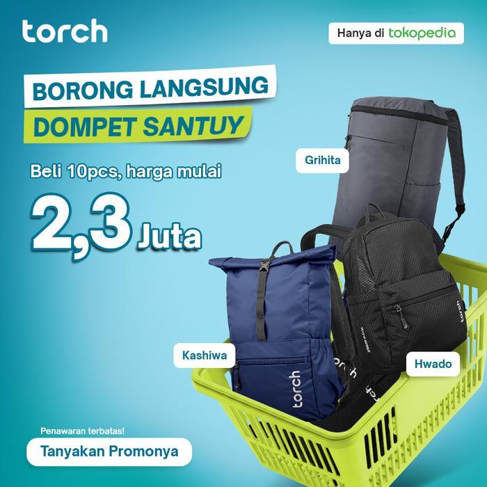 Torch Tas Ransel Punggung Lipat Pria Wanita - Foldable Backpack Shiroi