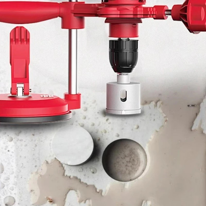 Stone Drilling Bracket Suction Cup Positioning For Ceramic Tile Granite Slab Glass Drilling Locator