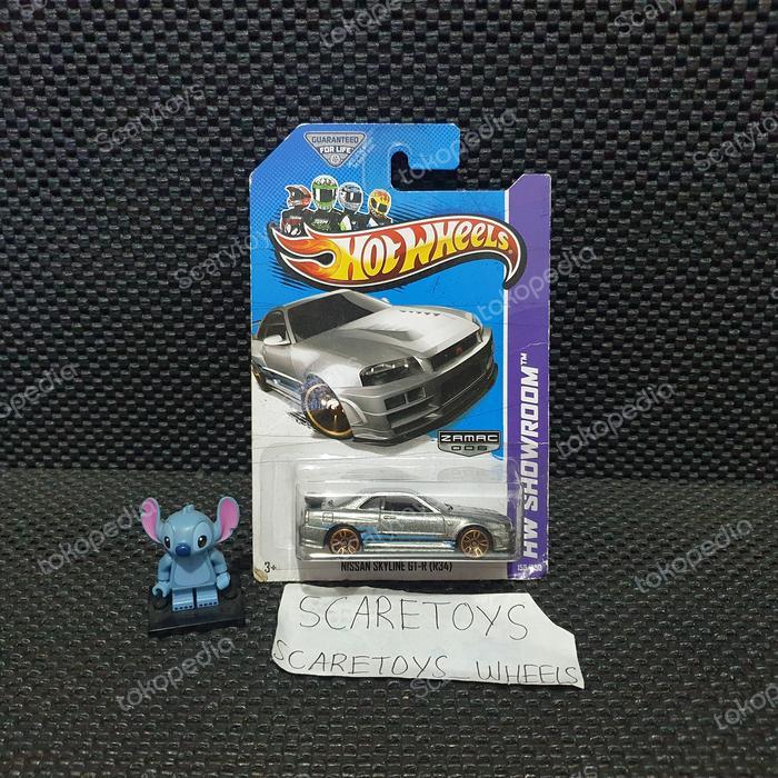 Hot Wheels Hotwheels Nissan Skyline GTR GT R R34 Zamac US Card
