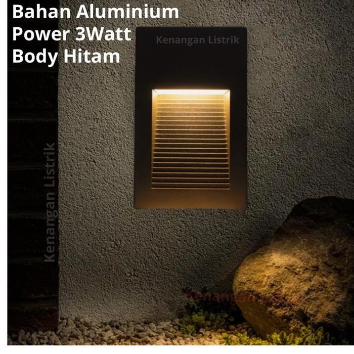 LAMPU TANAM DINDING TANGGA LED 3WATT OUTDOOR/INDOOR