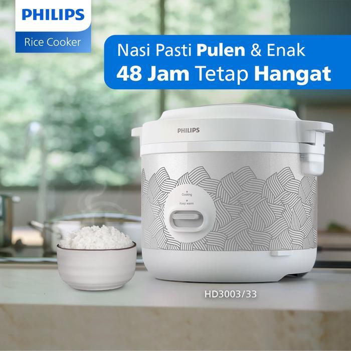 r9scin- Philips Rice Cooker Hd-3003 1.8 Liter Hd3003 Hd 3003 Garansi Resmi