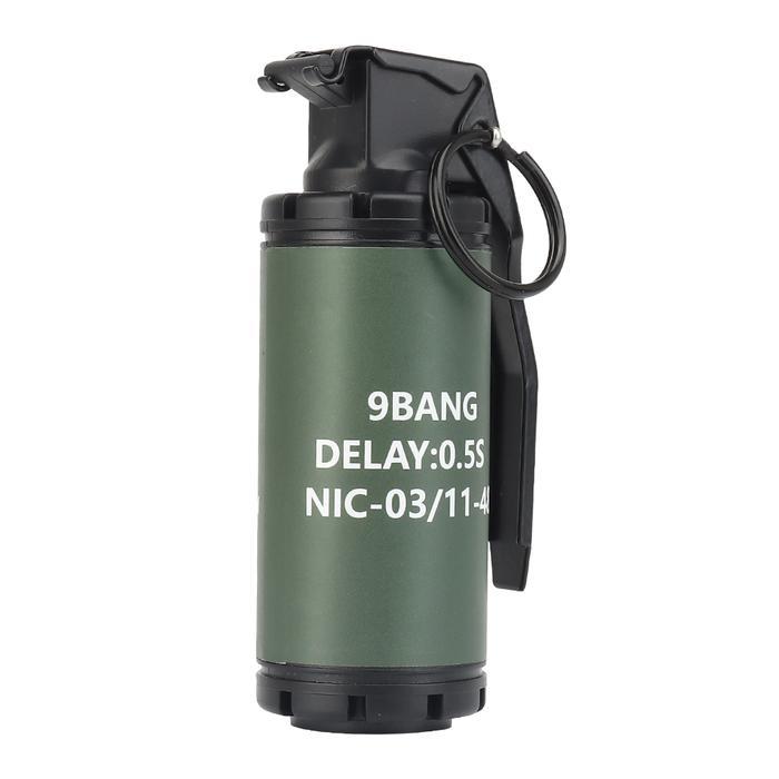 Dummy Smoke Grenade With Trigger - Granat Tactical Bom Asap - Prank Toy Aksesoris Pajangan Impresi