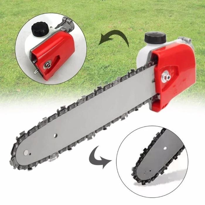 CHAINSAW MINI MESIN POTONG RUMPUT UNIVERSAL GERGAJI RANTAI PEMANGKAS PAGAR ADAPTER CHAINSAW