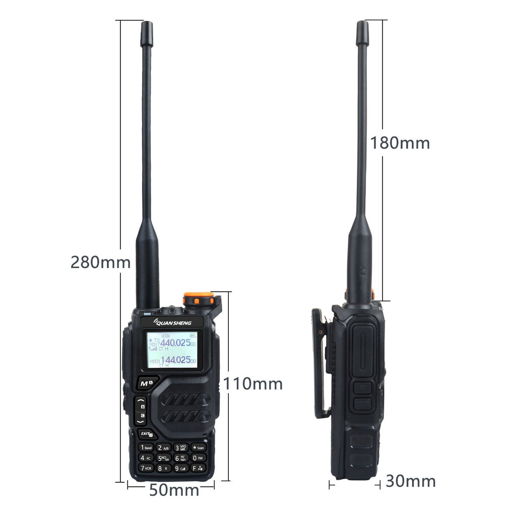 50-600MHz RX Walkie Talkie UV-K5 Quansheng VHFUHF 136-174MHz 400-470MHz RX TX Both DTMF VOX FM Air B