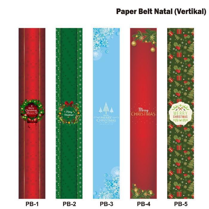 Paperbelt Christmas Sleeve Sabuk Pita Natal Paper Belt Vertical Box