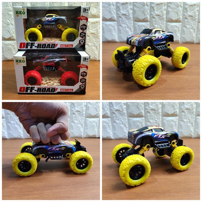 Hot Wheels - Diecast Mobil Monster Offroad Stunt Car Pullback