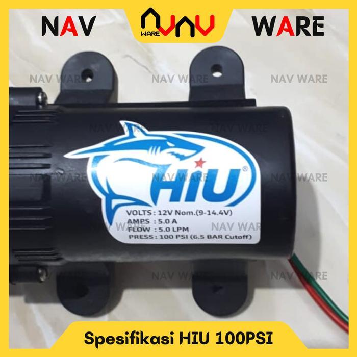 Pompa Air DC 12V HIU Original 100Psi High Pressure Sprayer Pertanian