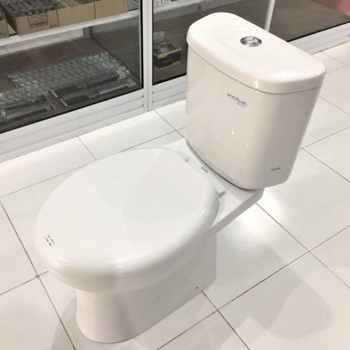 Toto - Closet Kloset Toilet Duduk Wc Cw422J Cw 422 J 422J Two Piece Dual Flush Wash Down As 47 Cm