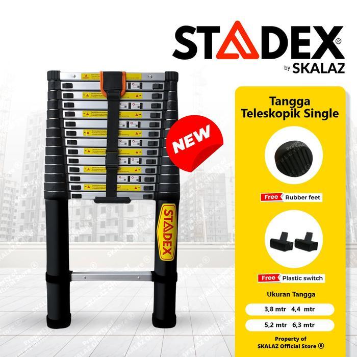 Tangga Teleskopik Single 6,3 Mtr Merk Stadex By Skalaz