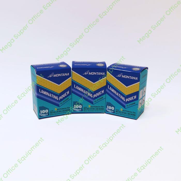 wl7og6- Plastik Laminating Pouch Hombo 250 Micron Laminating Ktp/Id Card