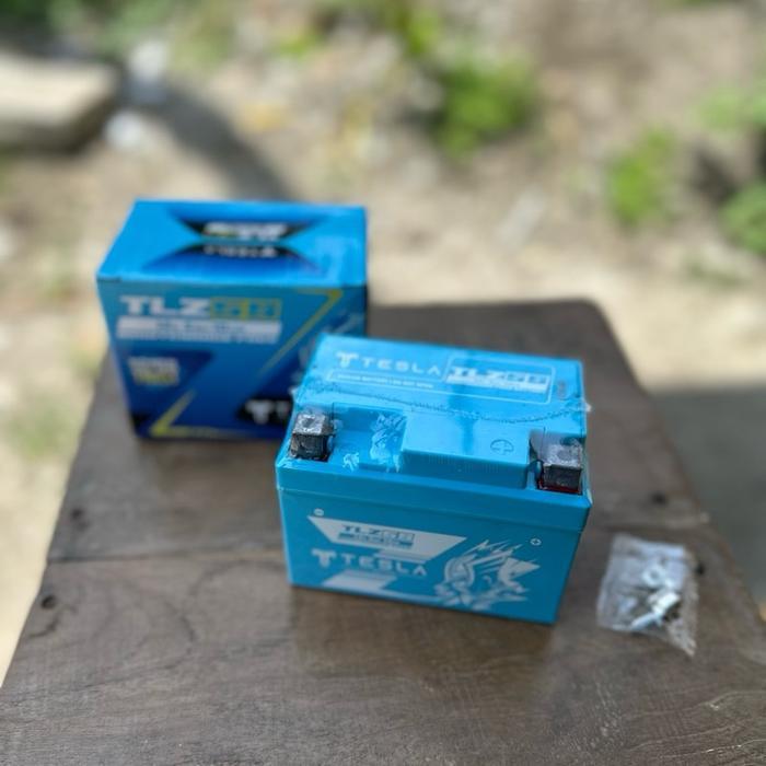 Jual Aki Accu Kering TESLA TLZ 5 S TLZ5S 5 AMPER 5 AH BEAT MIO CB GL RX KING VIXION VARIO SUPRA VEGA