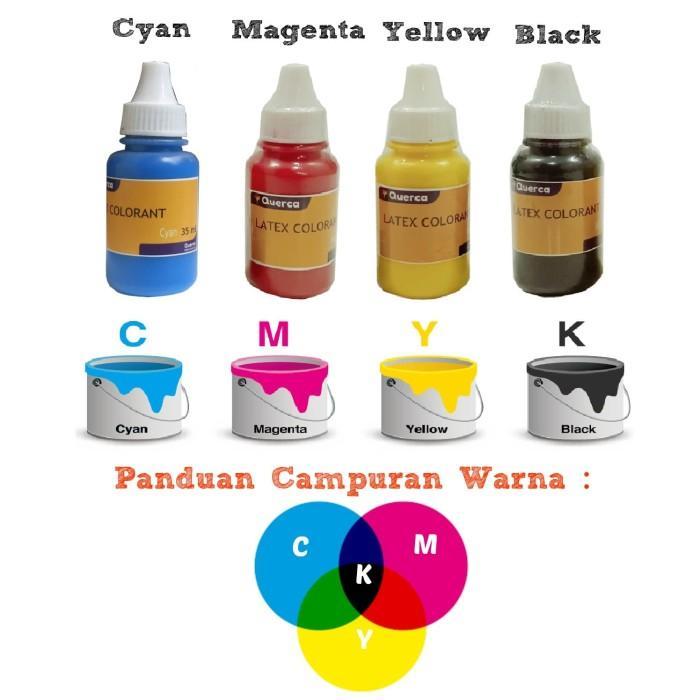 QUERCA LATEX COLORANT. PEWARNA LATEX 35 ML. BISA PILIH WARNA.