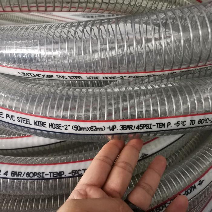 SALE Spring hose 2" Selang spiral Kawat 2 inch bening / PVC Spring Hose 2" selang kawat bening 2"