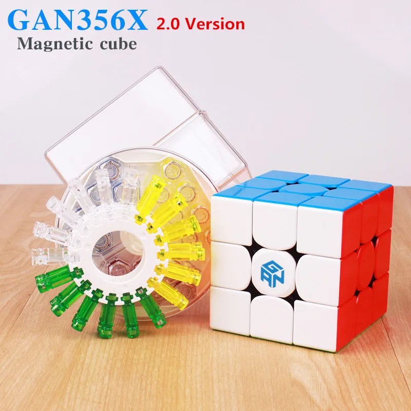 - Gan 356 X V2 3X3X3 Magnetic Magic Speed Cube Gan 356X V2 Cubo Magico