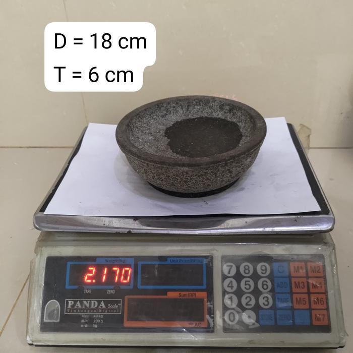 Cobek/Cowet/Coet/Batu Gunung Asli 18 Cm CB18