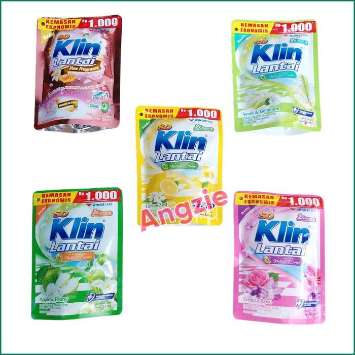 Soklin LANTAI KEMASAN 1000 Pink Kuning