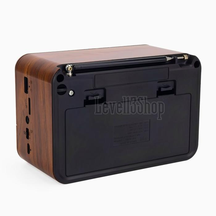 Radio Fm/Am/Sw Speaker Portable Bluetooth Fm Radio Klasik Design Radio Bluetooth Fm/Kartu Tf/Usb