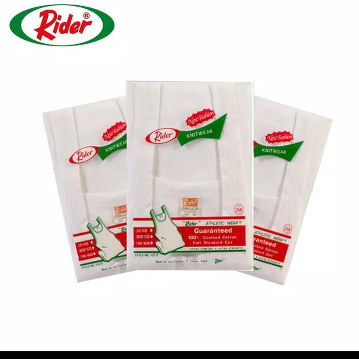 mguf- Kaos Singlet Rider / Kaos Kutang Rider / Singlet Pria Rider Putih