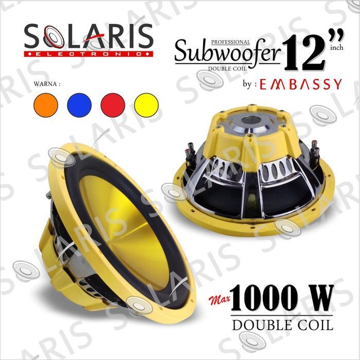 Subwoofer 12 Inch 1000 Watt Embassy Ey-128 Original