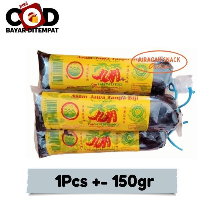 News Asam Jawa Tanpa Biji Cap Gunung 150gr KUNING 
