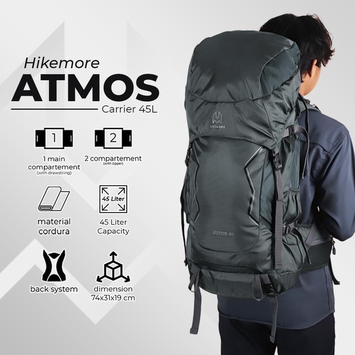 TAS GUNUNG CARRIER RANSEL BACKPACK CAMPING HIKEMORE ATMOS SETARA EIGER