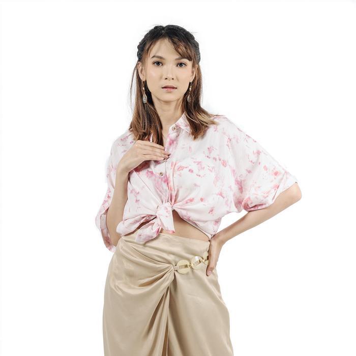 (COD) BHATARA BATIK PARADISE BLOUSE 5212 KERAH MOTIF OVERSIZE RAYON TANGAN WANITA