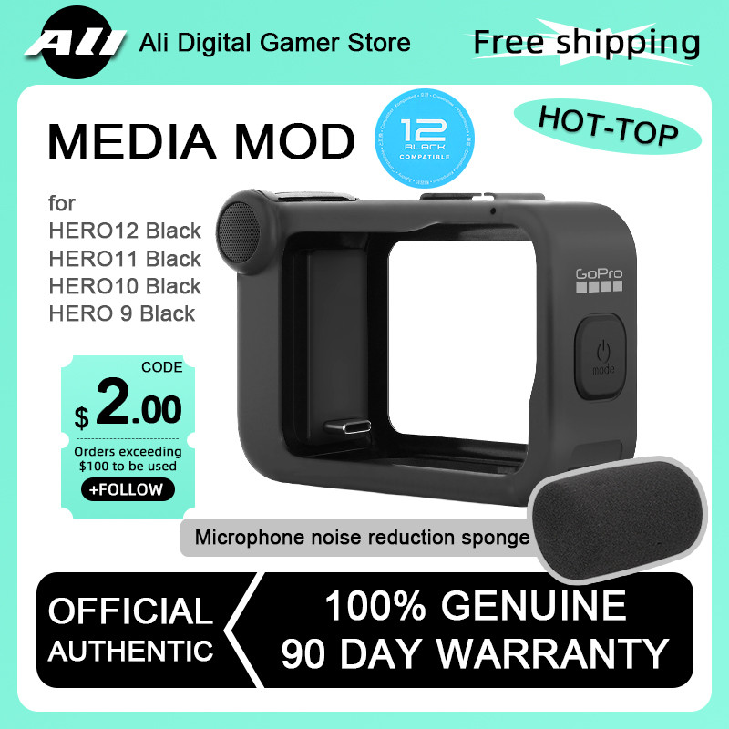 Gopro Hero13 Media Mod (New) For Hero12 11 10 9 Black Action Camera Vlog Live Go Pro Original Light