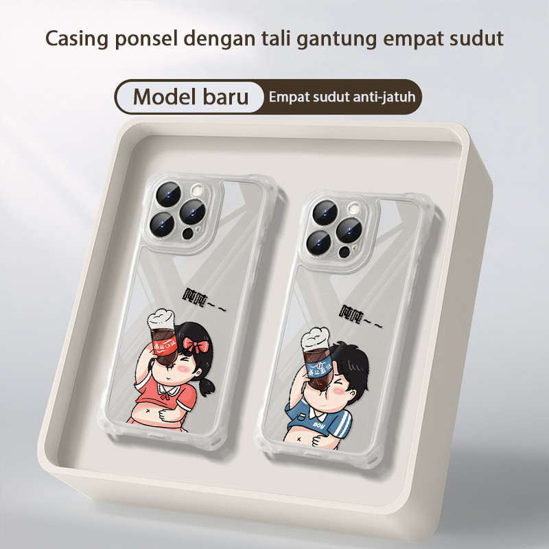 Terbaru Premium Coca-Cola Dan Pepsi-Cola Couple Untuk Soft Case Realme C71 C75 C75X C51S Note 50 C51