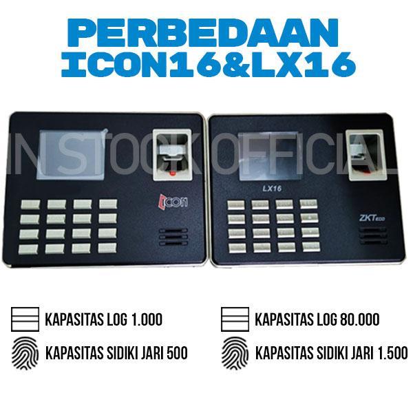 MESIN ABSENSI TERLARIS ICON-16 ICON 16 BISA TARIK DATA DENGAN MUDAH