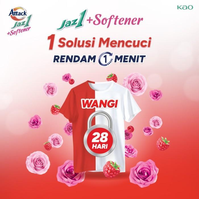 o8ap- Attack Jaz1 Romantic Purple Blossom 700G Triplepack - Deterjen Cair + Softener Sabun