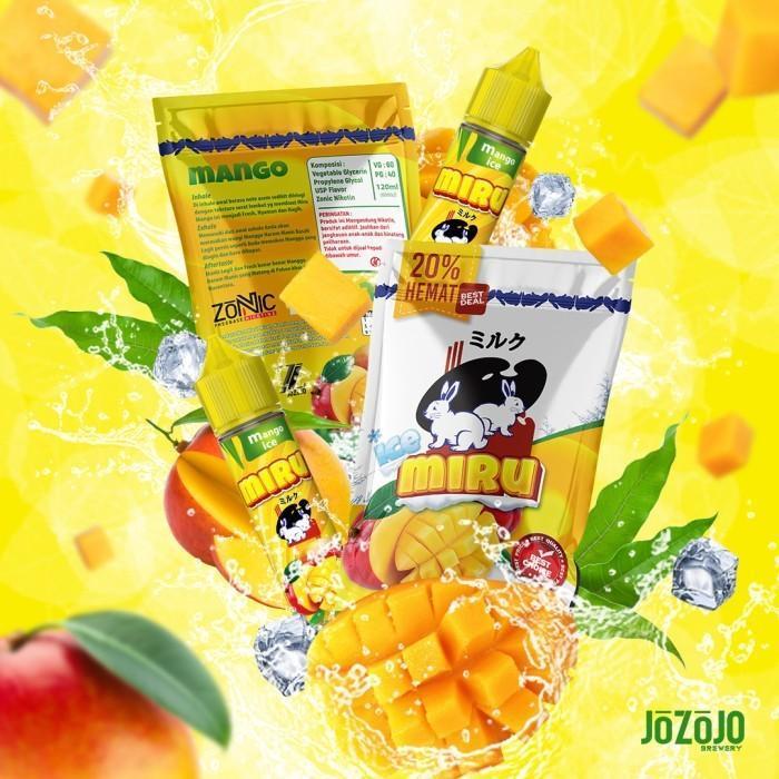 MIRU FRUITY MANGO ICE 60ML X 2 PCS 3MG BY JOZOJO