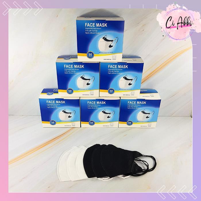 News CIABBI 6 BOX / 300 PCS PAKET BUNDLE HEMAT USAHA MASKER DUCKBILL DUCK BIL FACEMASK FACE MASK