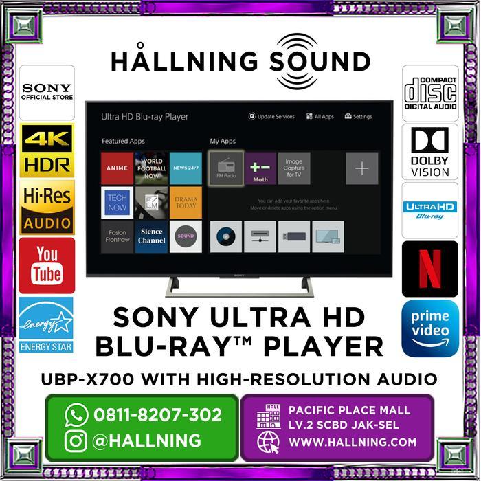 Sony 4K Ultra Hd Bluray Player Ubp-X700 With High Resolution Audio