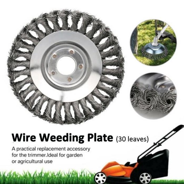 Kepala Sikat Kawat Mesin Potong Rumput Teras Jalan Paving Block