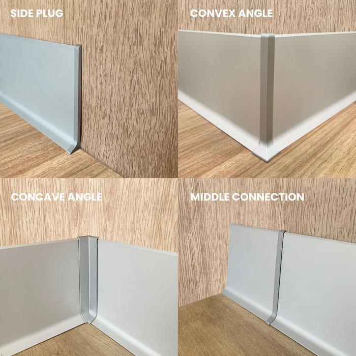 aiw25l- Aksesoris Plint Skirting Alumunium Monostar Aksesoris List Lantai