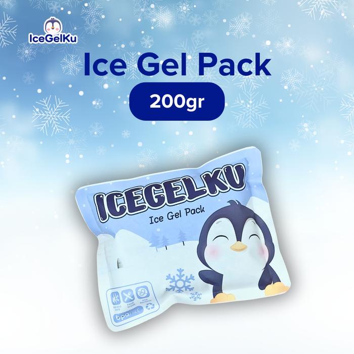 Ice Gel Kecil 200g Merk Icegelku - Blue Ice Pack Gel