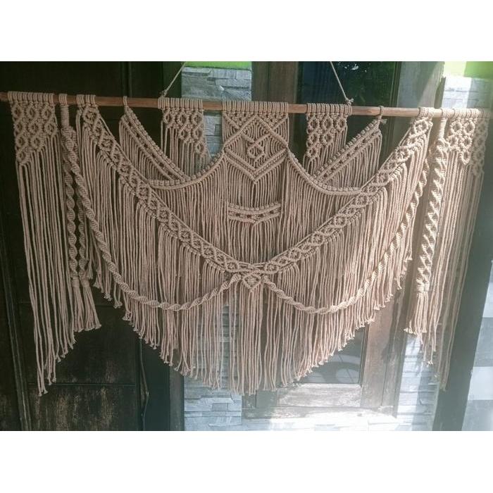 PO custom Macrame jumbo wall hanging hiasan dinding/ Wall Decor