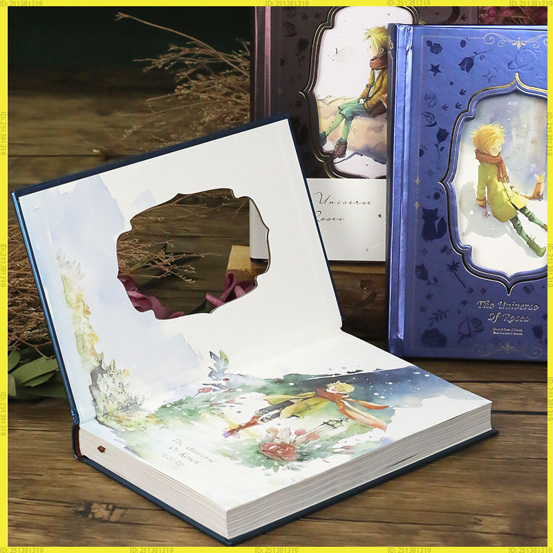 Prince Themed Thickened Diary Notebook With Color Page Illustrations Student Vintage Style Korean
