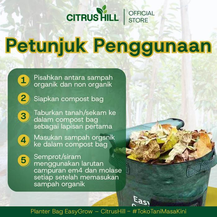 Compost Bag - Kompos Bag - Easy Grow - Pot Pupuk Kompos - 80Liter