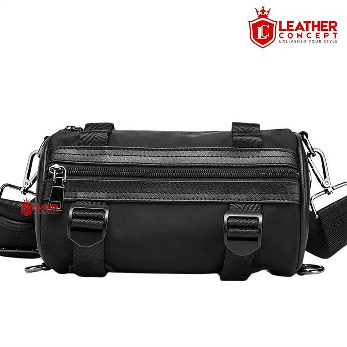 Eiger Adventurre Store - Concept Coil Tas Selempang Pria Polyester Tas Pria Tas Jalan Pria Hitam