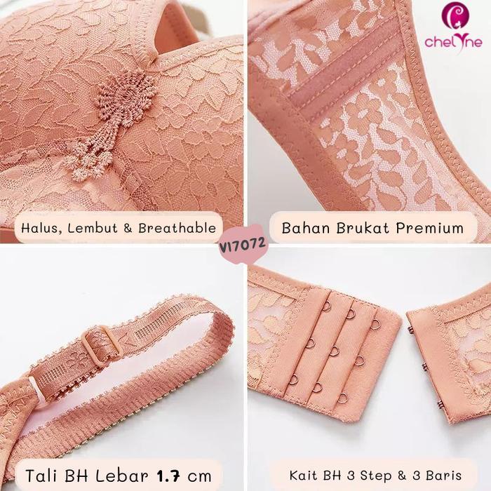 Chelyne BH Wanita V17072 / B668 Jumbo - Full Cup - Big Size Daily Bra